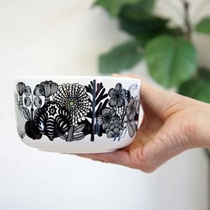 Marimekko Oiva Kom Siirtolapuutarha  Z/W 5dl