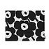 Marimekko Placemat Unikko zwart wit coated cotton