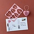 LOVI Hart hanger roze H6,8cm  - 3 D DIY Fins design