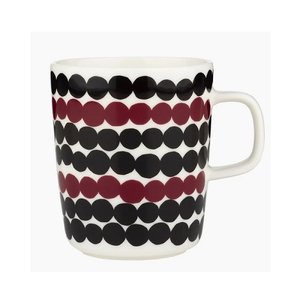 Marimekko Räsymatto mok 2,5dl plum- zwart