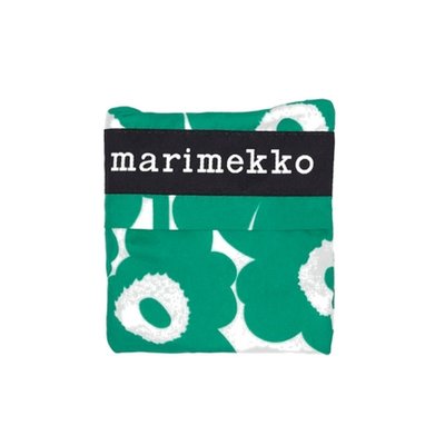 Marimekko Smartbag Unikko groen - opvouwbare boodschappentas