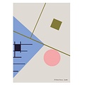 Finarte Poster Zeniitti blauw 50x70cm