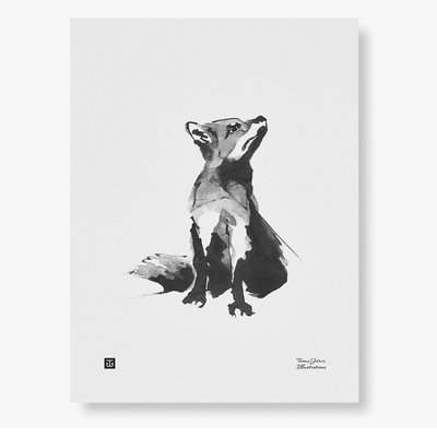 Teemu Järvi  Fox art print 50x70cm - Fins design