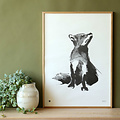  Teemu Järvi  Fox art print 50x70cm