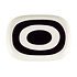 Marimekko Melooni oiva serveerschaal 23x32cm zwart wit - Fins design