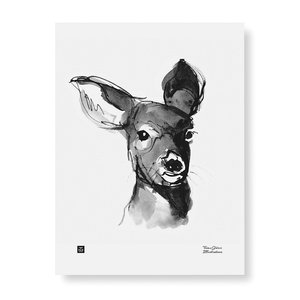  Teemu Järvi  Charming Deer art print 30x40cm