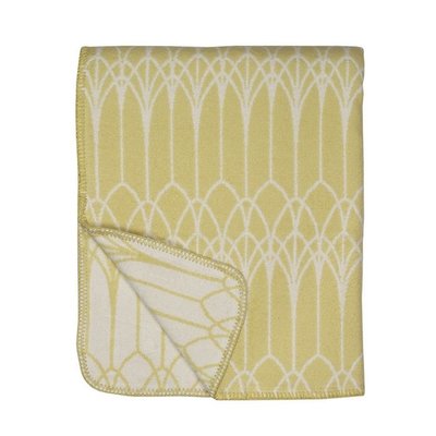 Lina Johansson Plaid Abbey Soft Yellow – katoen 140x180cm