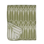 Lina Johansson Plaid Abbey Khaki katoen 140x180cm - Soft en cozy