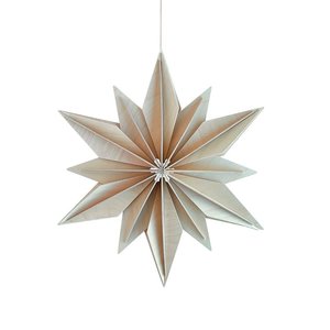 LOVI Decor Star Naturel berken 24cm