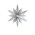 LOVI Houten Decor Star wit 24cm