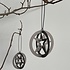 Lind DNA   2 x leren Star hanger leer zilver brons 2 pcs