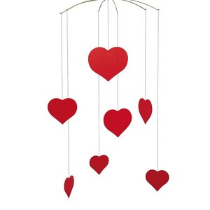 Flensted Mobiles Happy Hearts 37x25cm