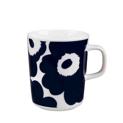 Marimekko Unikko mok donker blauw - 2,5dl inhoud