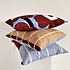 Marimekko Tiiliskivi kussenhoes beige, blauw met bruin 50x50cm