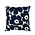 Marimekko Kussenhoes Unikko donker blauw 50x50cm