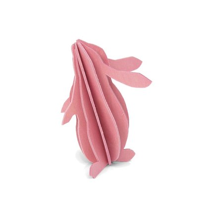 LOVI 3D Konijn roze H9cm  - Uniek duurzaam Fins design