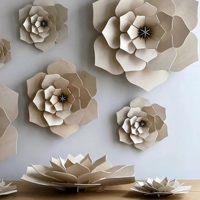 LOVI Decor Flower natural XXL - Uniek Fins design