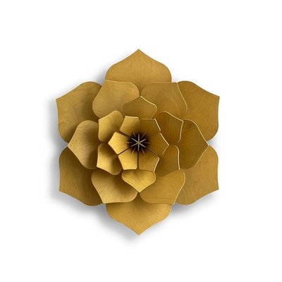 LOVI Decor Flower Yellow Ø24cm - Duurzaam Fins design