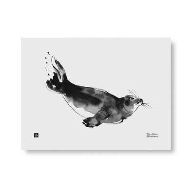 Teemu Järvi  SEAL art print 30x40cm - Fins art design