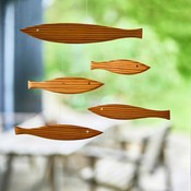 Flensted Mobiles Floating Fish - hout - Made in Denmark - 27x37cm