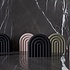 OYOY Living Design Rainbow onderzetter zwart siliconen 15x15cm
