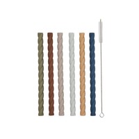 OYOY Mellow Siliconen rietjes caramel - blue