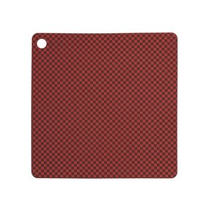OYOY Set Placemats Checker rood  2 pcs 38x38cm