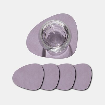 Lind DNA  Onderzetters Curve Nupo Lilac 4 stuks - duurzaam