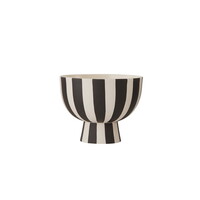 OYOY Living Design Toppu Bowl wit-zwart Ø13x10 cm