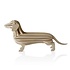 LOVI 3D card Teckel – Dachshund naturel berkenhout12cm