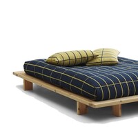 Marimekko Tiiliskivi deken sprei blauw 260x260cm