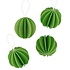 LOVI Original Baubles Ø6cm groen 4pcs - Fins berkenhout