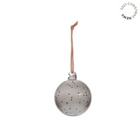 OYOY Glas Kerstbal Natale smoked Ø7cm