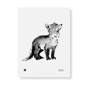  Teemu Järvi  Poster Fox Cub 30x40 art print