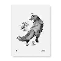  Teemu Järvi  WINTER FOX - art print poster 30x40cm