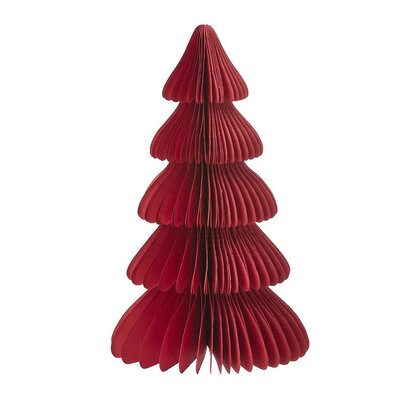 Bungalow DK Paper Tree H26cm  in Ruby red met magneetsluiting