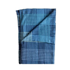 Funky Doris  Plaid Ruth blauw katoen 130x170cm