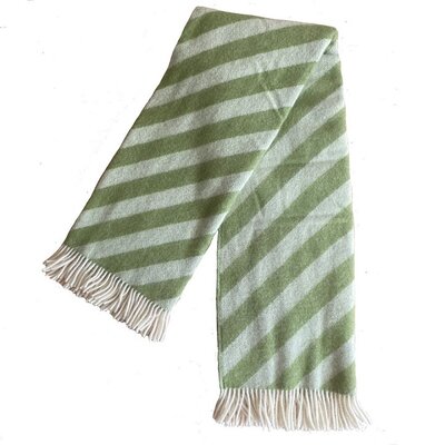 Funky Doris  Plaid Filip Green - 100% Scandinavian Wool - 130x180cm