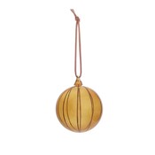 OYOY Natale Amber Glas Kerstbal Ø7cm - duurzaam glas