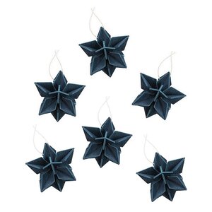 LOVI Sterren set Ø5cm Blauw – 6 pcs