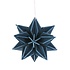 LOVI 3D Ster blauw hout Ø10cm - duurzaam Fins design