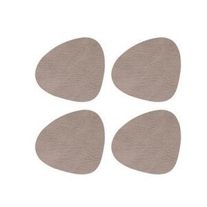 Lind DNA  Curve Onderzetters Hippo Warm Grey 4-pcs