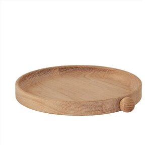 OYOY Living Design Inka wood tray small Ø20cm