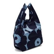 Marimekko Unikko Smartbag blauw op dkr blauw - uitvouwbare tas