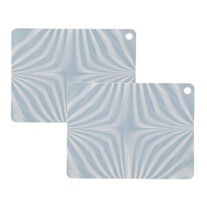 OYOY Placemat set ZEBURA blauw 45x34cm