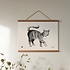 Teemu Järvi  Prachtige Cat art print 30x40cm - kunst aan de muur