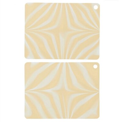 OYOY Placemat ZEBURA Yellow set 45x34cm