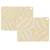 OYOY Placemat ZEBURA Yellow set 45x34cm