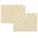 OYOY Placemat ZEBURA Yellow set 45x34cm