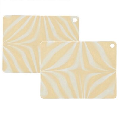 OYOY Placemat ZEBURA Yellow set 45x34cm